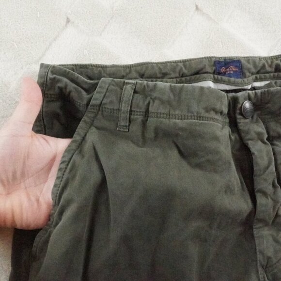 Good Man Brand Chino Pants Mens 36x34 Green Flat Front - Picture 3 of 12